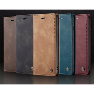 Bao da bò thật dạng ví chính hãng Caseme dành cho iPhone X/Xs /Xs Max/ XR - Hàng chính hãng