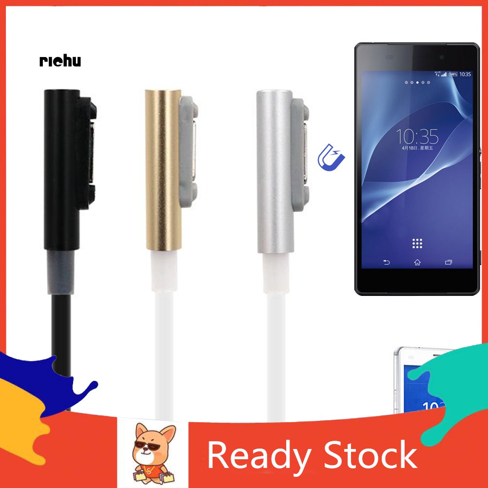 Cáp Sạc Từ Tính Usb 100cm Cho Sony Xperia Z3 L55T Z2 Z1 Compact Xl39H