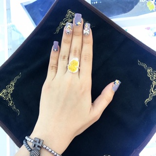 Nhẫn tỳ hưu mắt mèo vàng