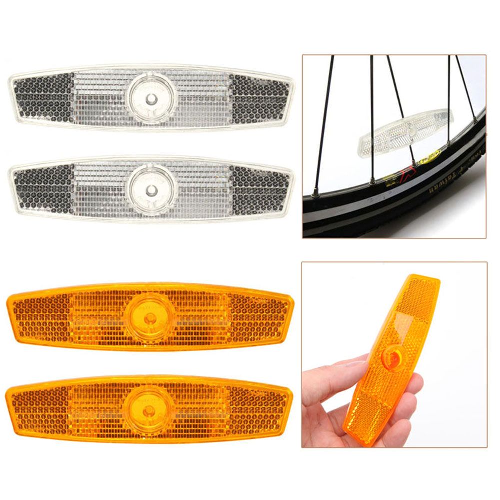 Aaron 1 2 Miếng Phản Quang Bằng Nhựa Gắn Căm Xe Đạp Thể Thao Dễ Sử Dụng Nhiều Màu Sắc