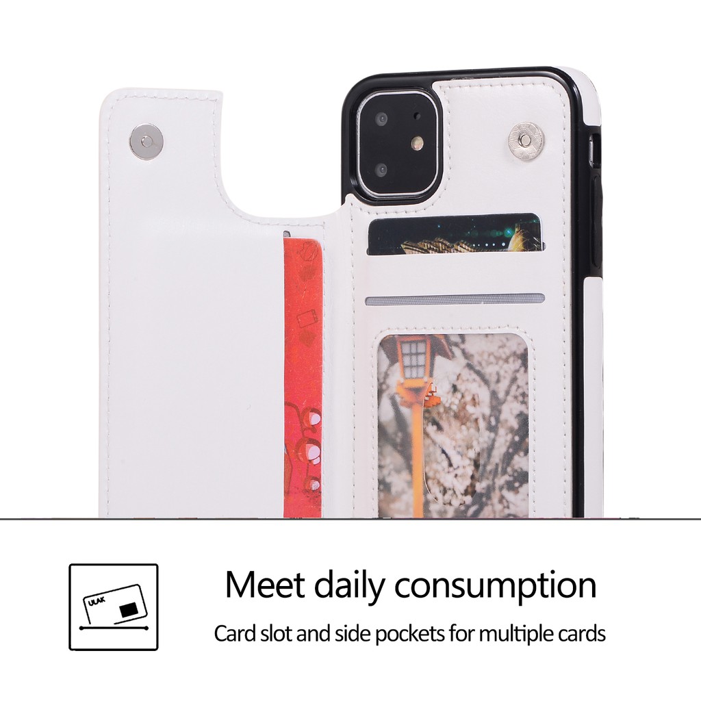 Bao da điện thoại lót silicon hai lớp cho IPHONE 13 11 PRO MAX 11 PRO 11 XS MAX XR XS