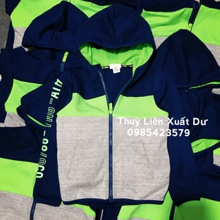 Áo khoác nỉ bé trai H&M dư xịn xanh dương