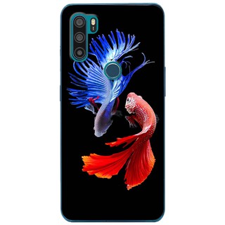 Ốp lưng Vsmart Active 1, Active 1 Plus, Active 3 in hình Cá betta xanh đỏ