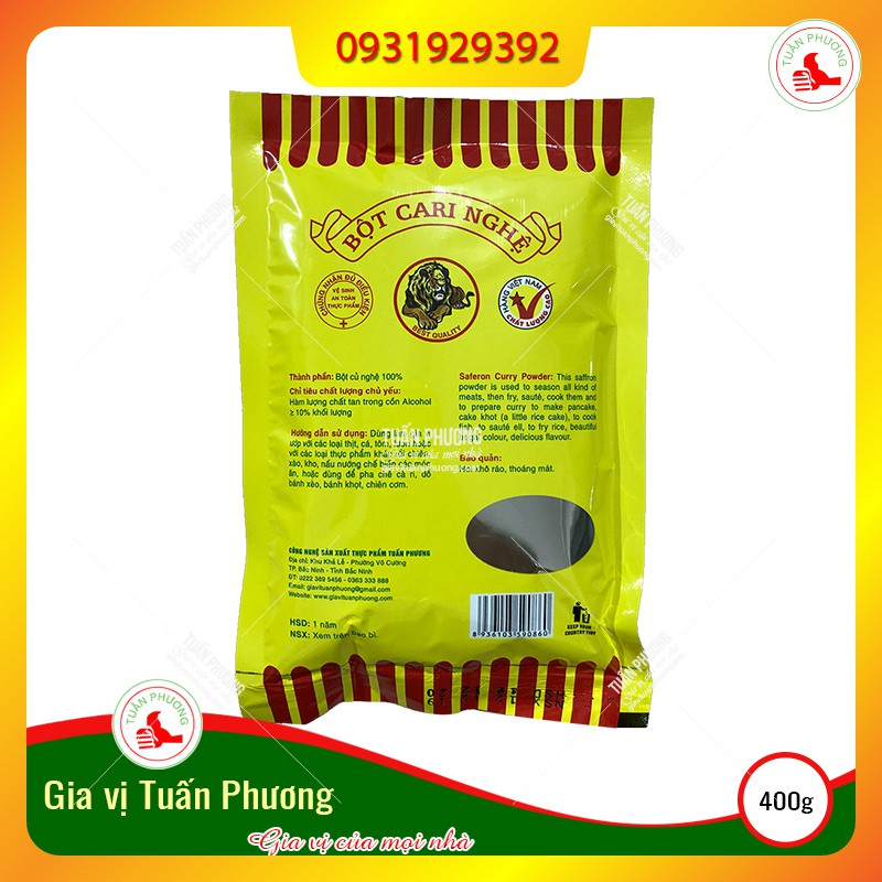 Bột Cari Nghệ Tuấn Phương 400g ( Gói )