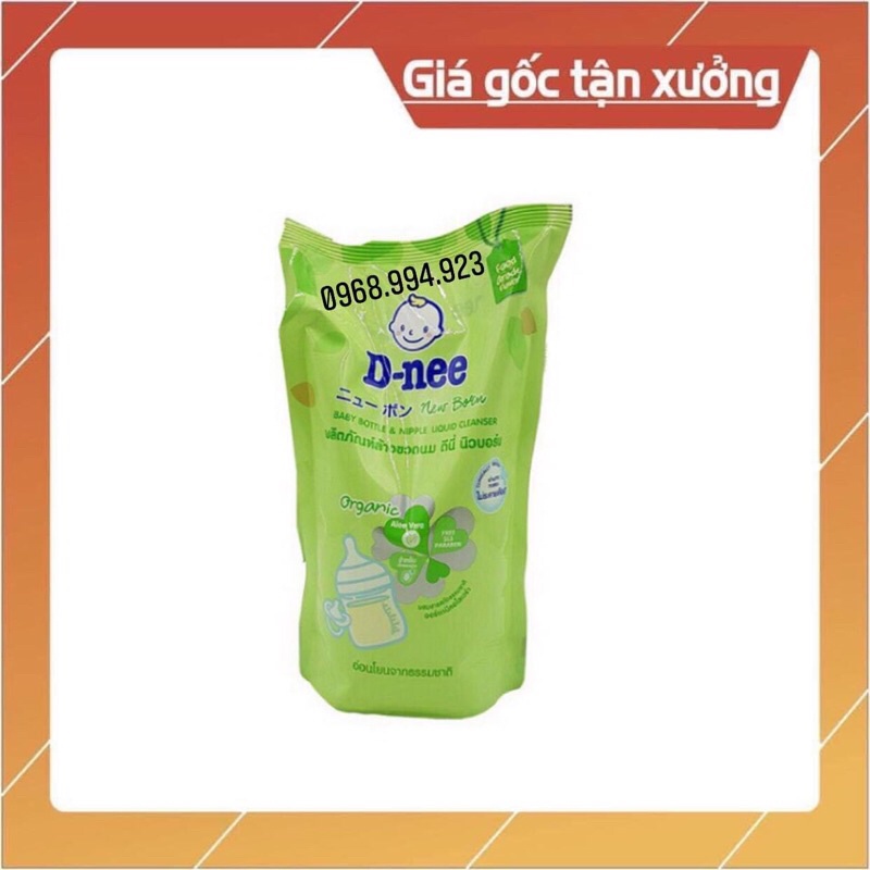 Nước rửa bình Dnee Organic Chiết xuất nha đam túi 600ml