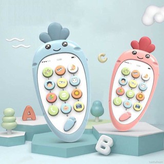 Điện Thoại Hình Cà Rốt Cho Bé,Điện Thoại Đồ Chơi Trẻ Em,Thần Trên Chất Liệu Silicone