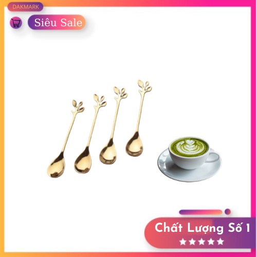 Muỗng CÀ PHÊ Xinh Xắn Để Pha Cà Phê Hoặc Decor Chụp Ảnh Màu Vàng Gold - Rose