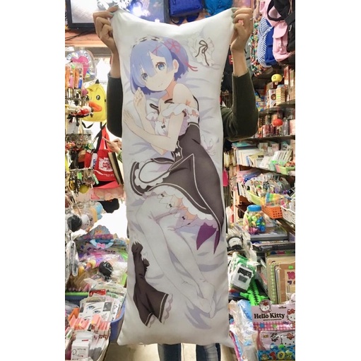 Gối ngủ Emilia Re :zero dài 40cm x 1m /Gối ôm dài anime Re:zero Emilia