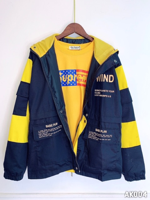 🌈𝐆𝐈𝐀́ 𝐗𝐔̛𝐎̛̉𝐍𝐆💢004 Áo Khoác Kaki - Đen Vàng 2 Lớp Cao Cấp (Bomber Jacket) | BigBuy360 - bigbuy360.vn
