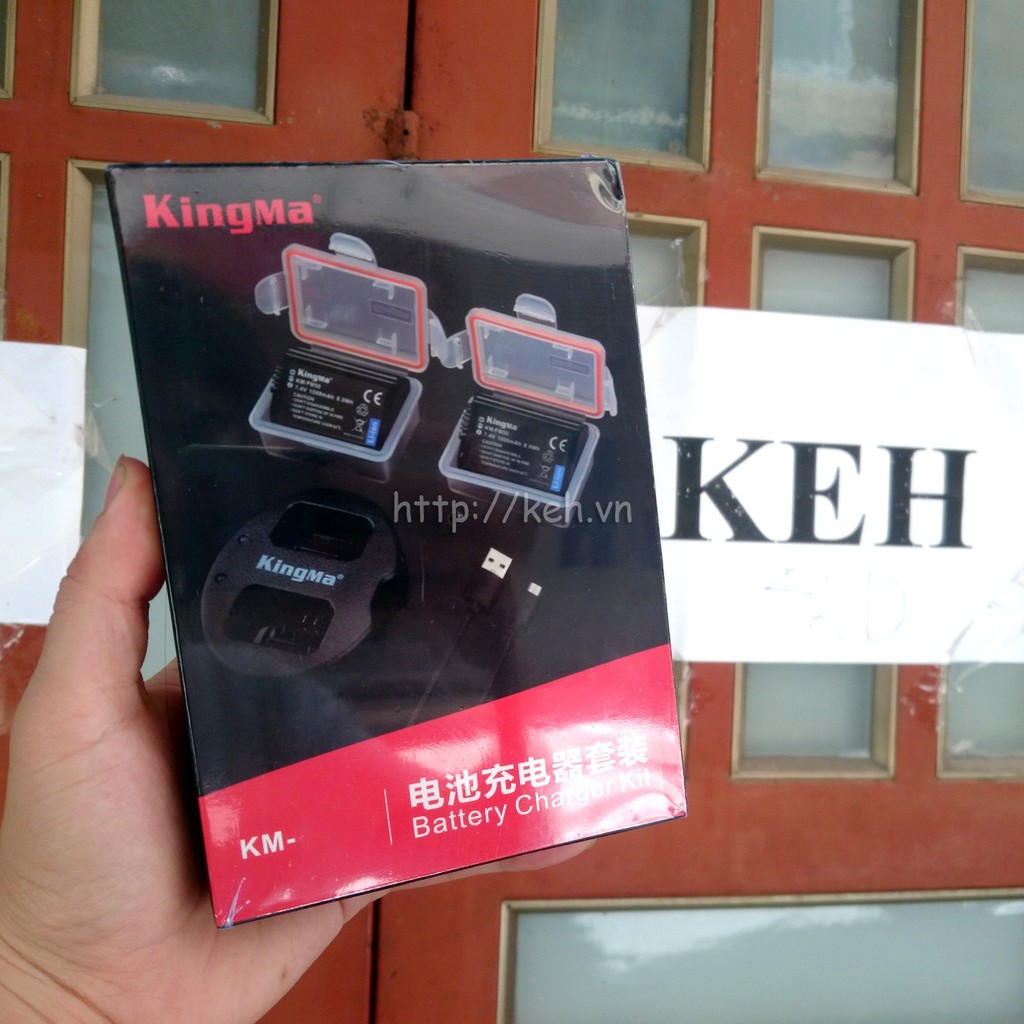 [Mã 273ELHA100K0 hoàn 7% đơn 500K] Combo 1 Dock sạc + 2 Pin LP-E10 KINGMA for Canon 1100D 1200D 1300D Rebel T3 T5 T6