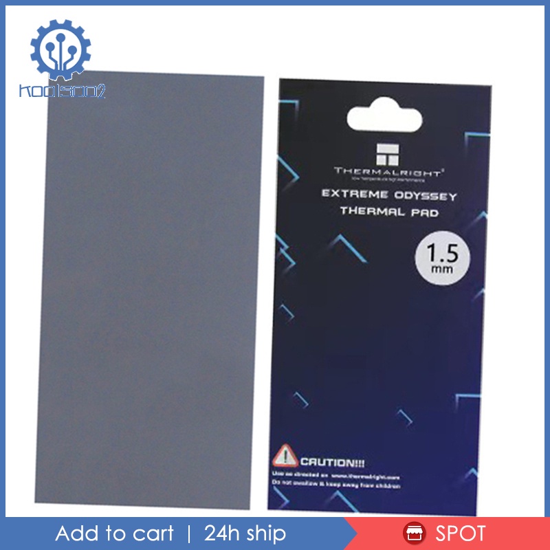 Miếng Đệm Silicone Cách Nhiệt 12.8 W / Mf Koolsoo2 Đơn Giản Cho Tản Nhiệt Laptop PC