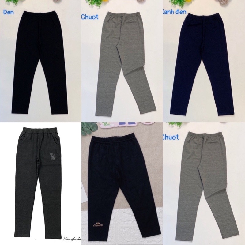 SP000045 Tregging bé gái size đại, SP000615 quần legging túi cho bạn tuổi teen, SP000846 quần legging nỉ bé gái size to