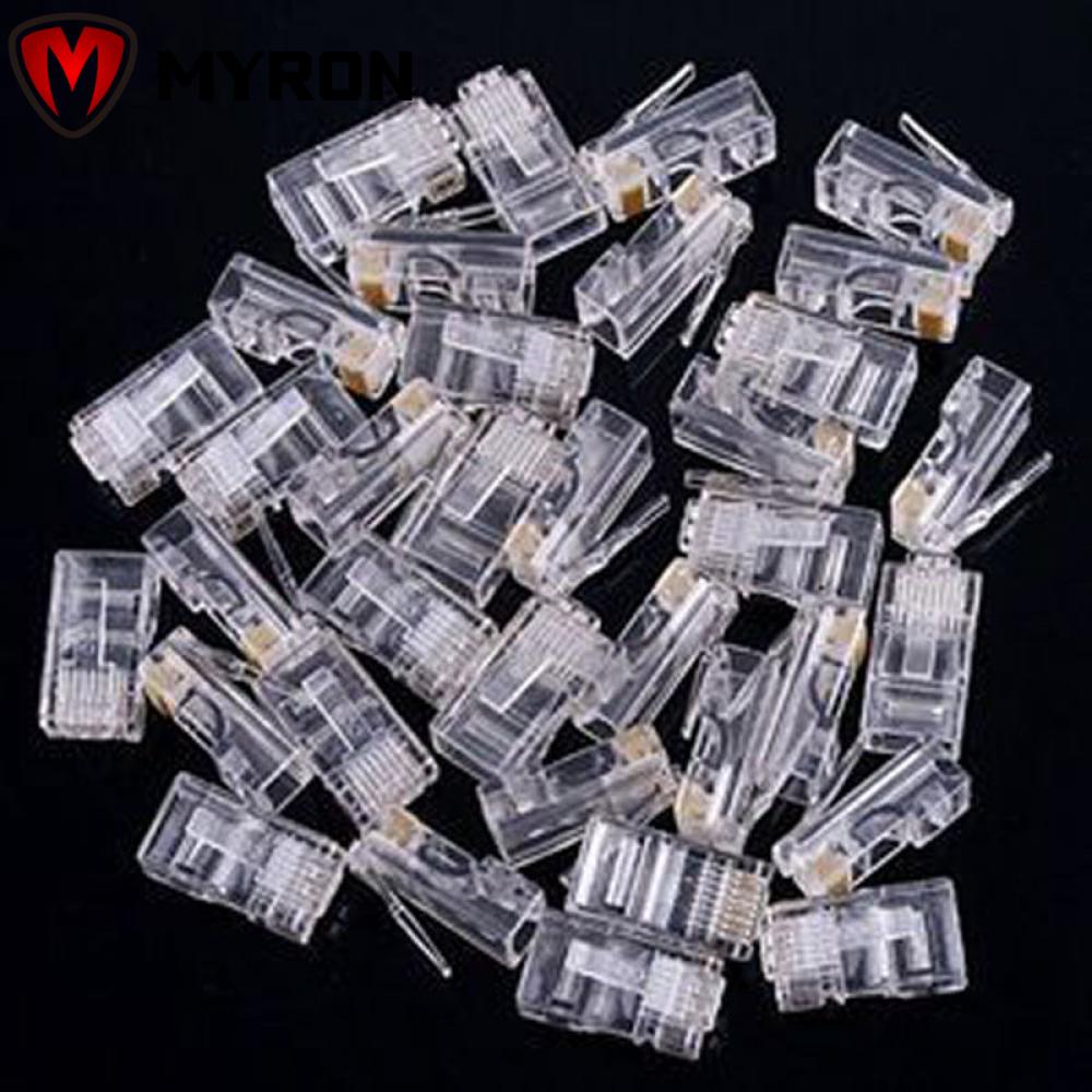 Set 25 Đầu Nối Dây Cáp Mạng Rj45 Cat 6 Chuyên Dụng Mới