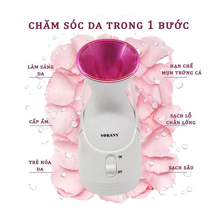 Máy Xông Hơi Mặt Tại Nhà Sokany, Chăm Sóc Da Mặt Chuyên Sâu - Máy Phun Sương Tạo Ẩm, Khuếch Tán Tinh Dầu