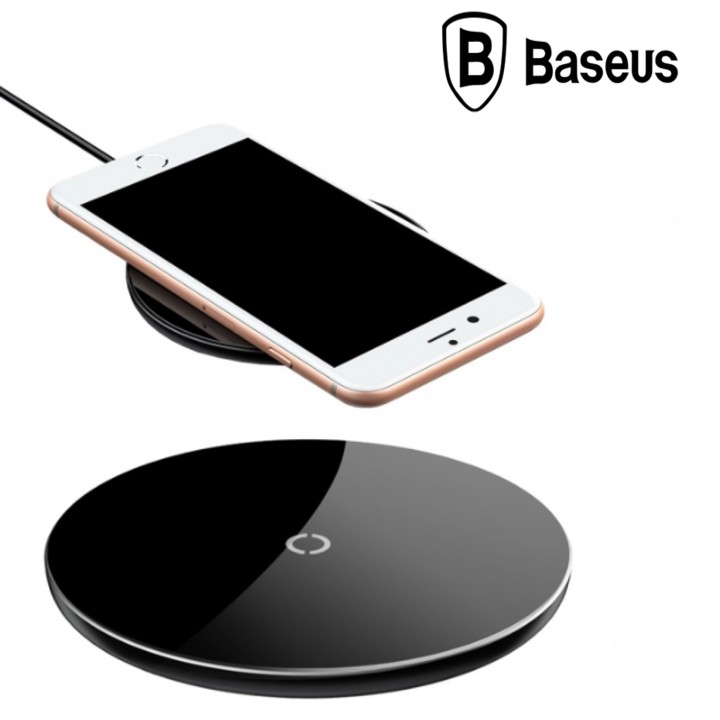 Bộ đế sạc nhanh không dây nhãn hiệu Baseus (Qi Wireless Quick Charger, 5W/ 7.5W,)/ Mã sản phẩm CCALL - JK01