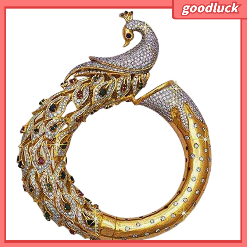 Nhẫn Nữ Hình Chim Công Đính Đá Thời Trang