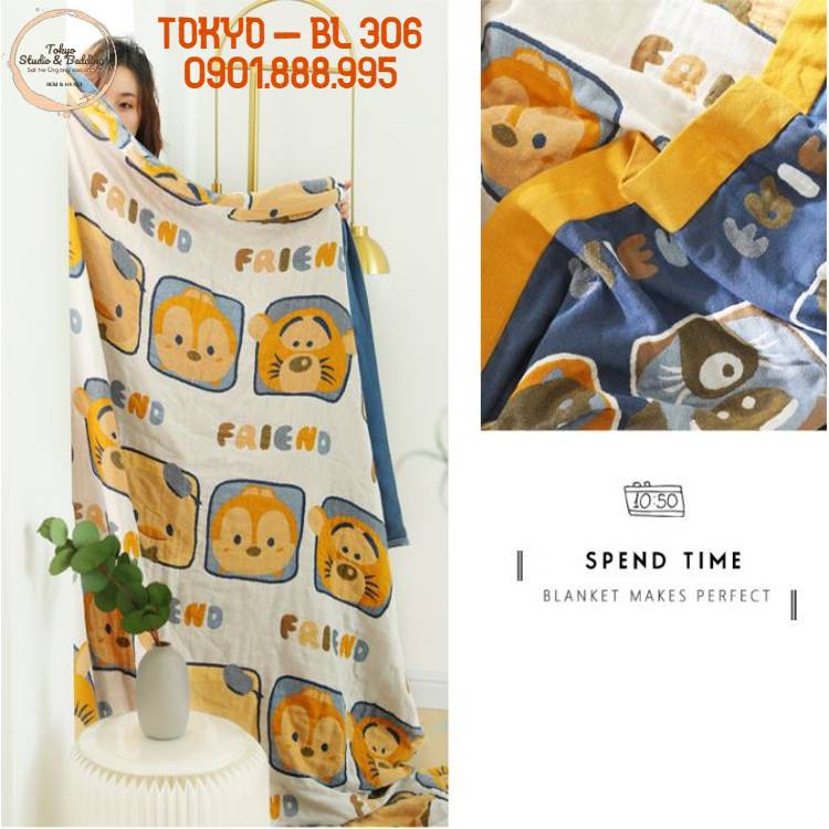 S68_Chăn Xô Organic Cotton Dòng Cao Cấp