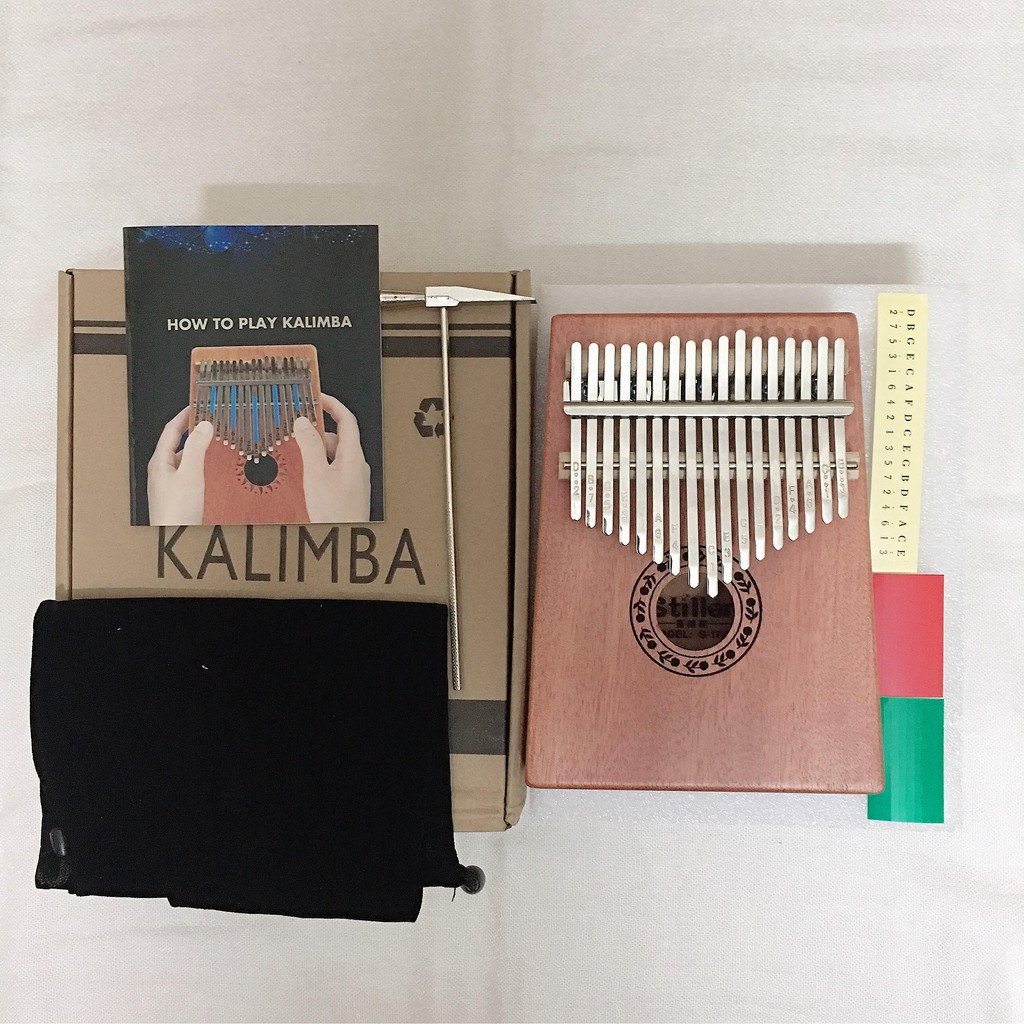 Đàn Kalimba Stiller 17 phím Hồng đào 2019 chất lượng tốt tặng kèm Kèn Harmonica Giao màu ngẫu nhiên - HÀNG CÓ SẴN