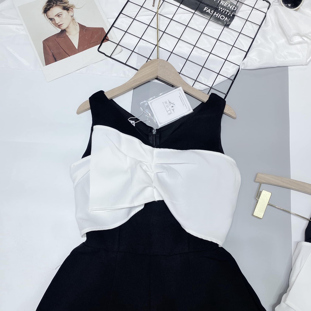 JUM tuyết mưa nơ trắng to sát nách