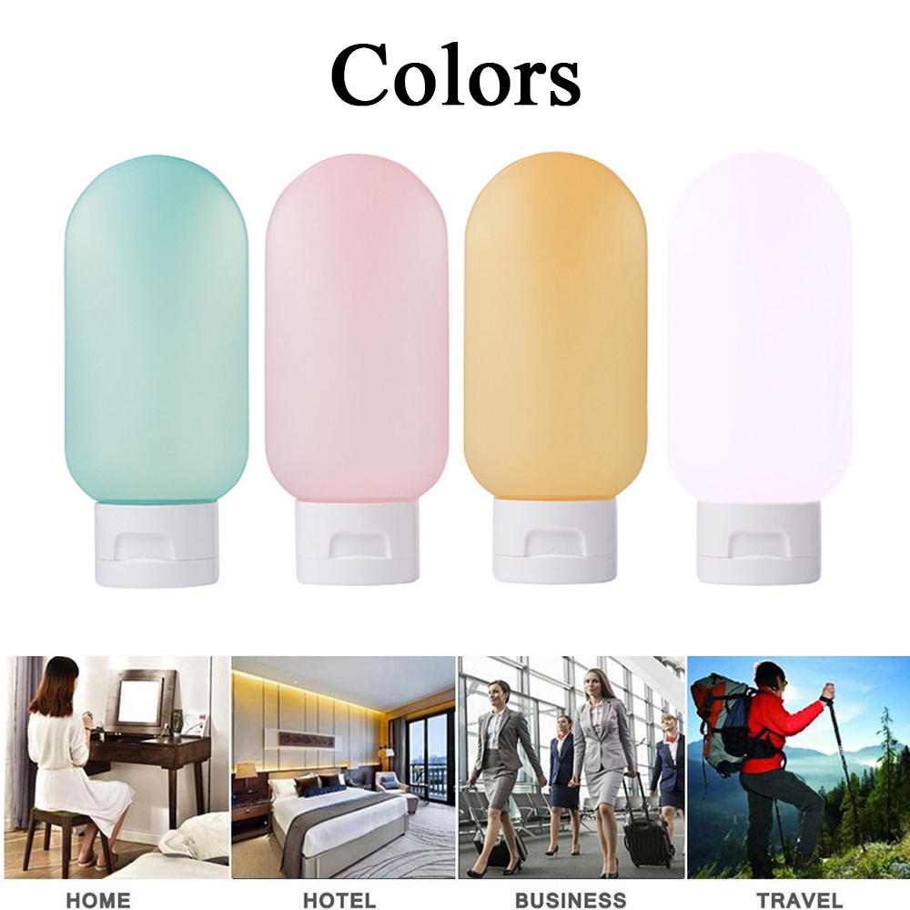 Bình Nước Silicone 60ml Có Nắp Đậy Chống Tràn Tiện Dụng Độc Đáo