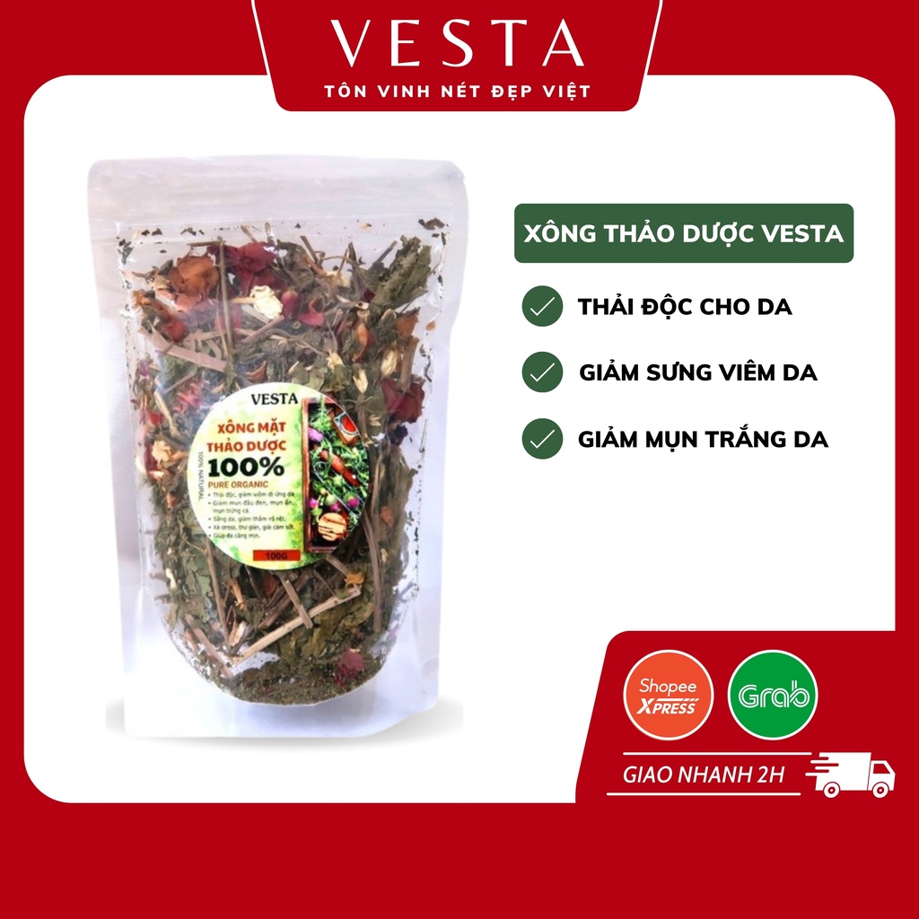 Thảo Dược Xông Mặt Vesta Nguyên Chất 100% Organic