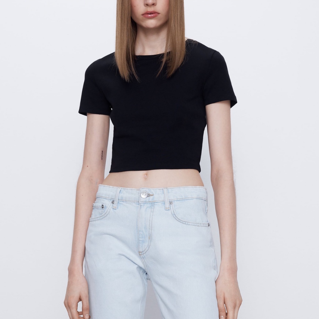 Áo croptop nữ  -  Áo CROPTOP dễ mặc dễ mix  - Hàng may đo bán sẵn - THE BEAR -MS17