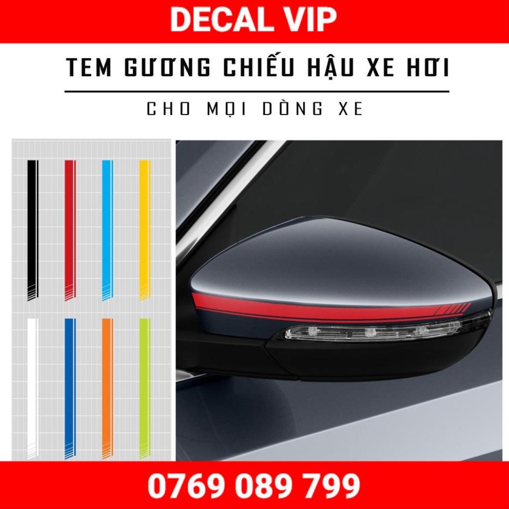 Tem Dán Gương Chiếu Hậu Phản Quang Ô Tô Xe Hơi | GUOT02 | Decal Gương Oto Taxi ...Dễ Dán Chống Nước Bền Màu