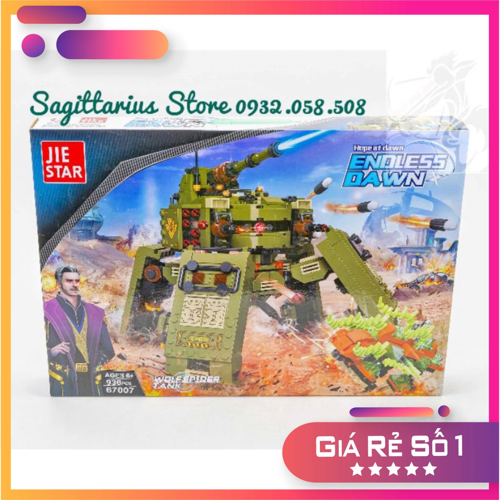 Lego Jiestar 67007 Lắp Ráp Xe Tank Wolf Spider ( 936+ Mảnh ) [Hot]