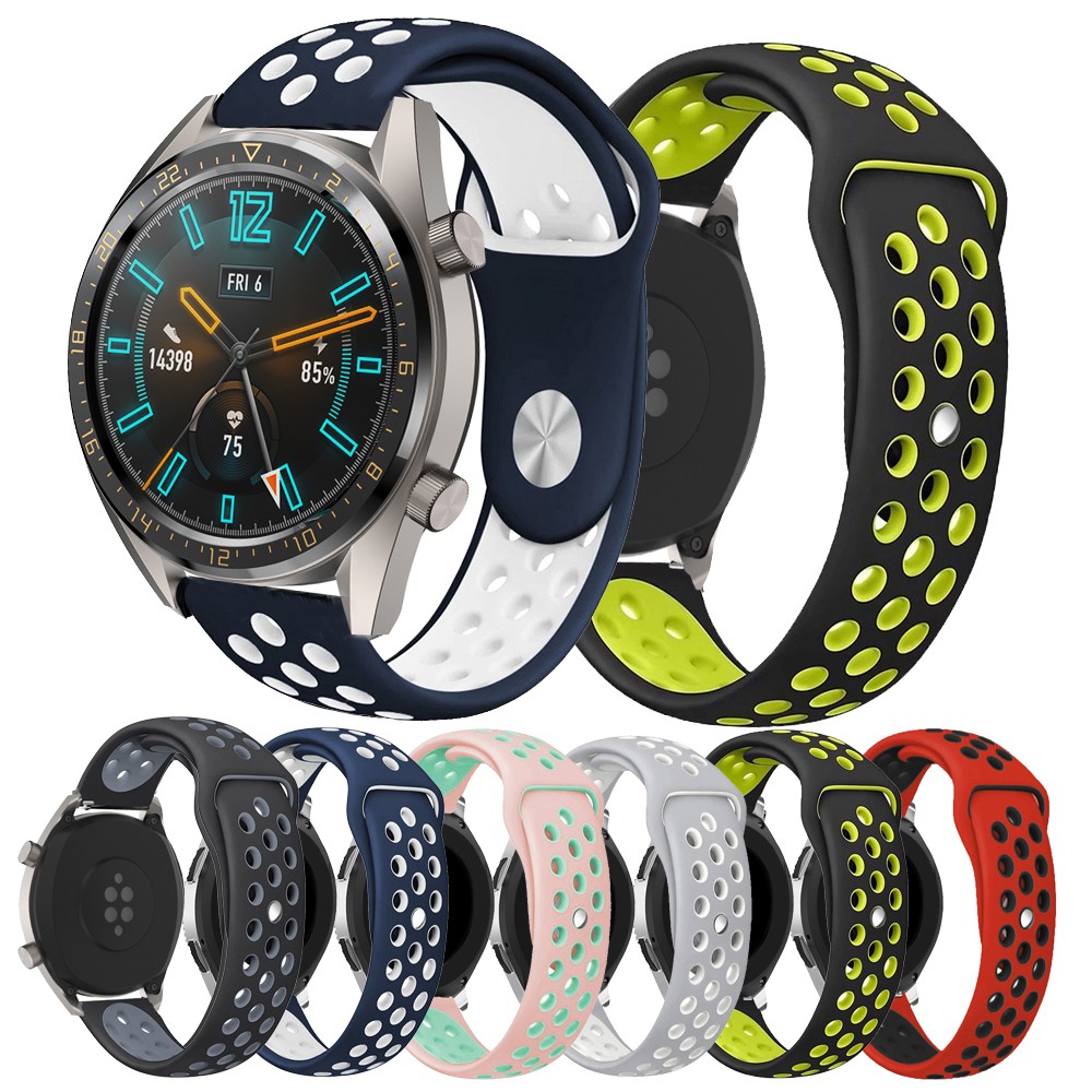 Dây đeo tay silicon thời trang dành cho đồng hồ Huawei Watch GT 46mm /Samsung Galaxy Watch 46mm /Gear S3