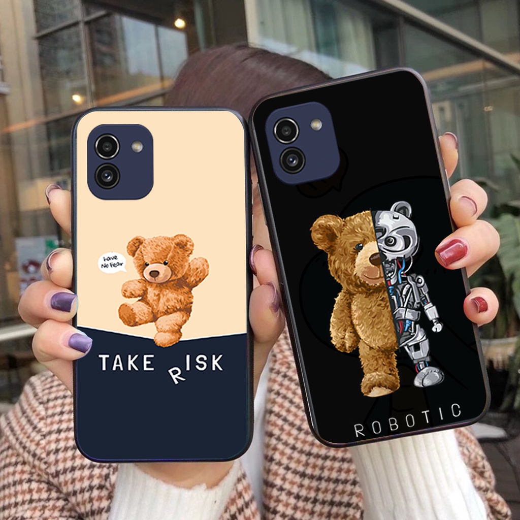 Ốp lưng Samsung A03- Samsung A03 Core -Samsung A03S nhiều mẫu BEARBRICK gấu cực đẹp siêu cute