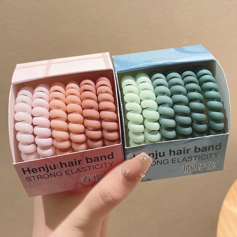 Hộp 6 Chun Lò Xo Màu Cao Cấp Hàng Quảng Châu HGVN #32
