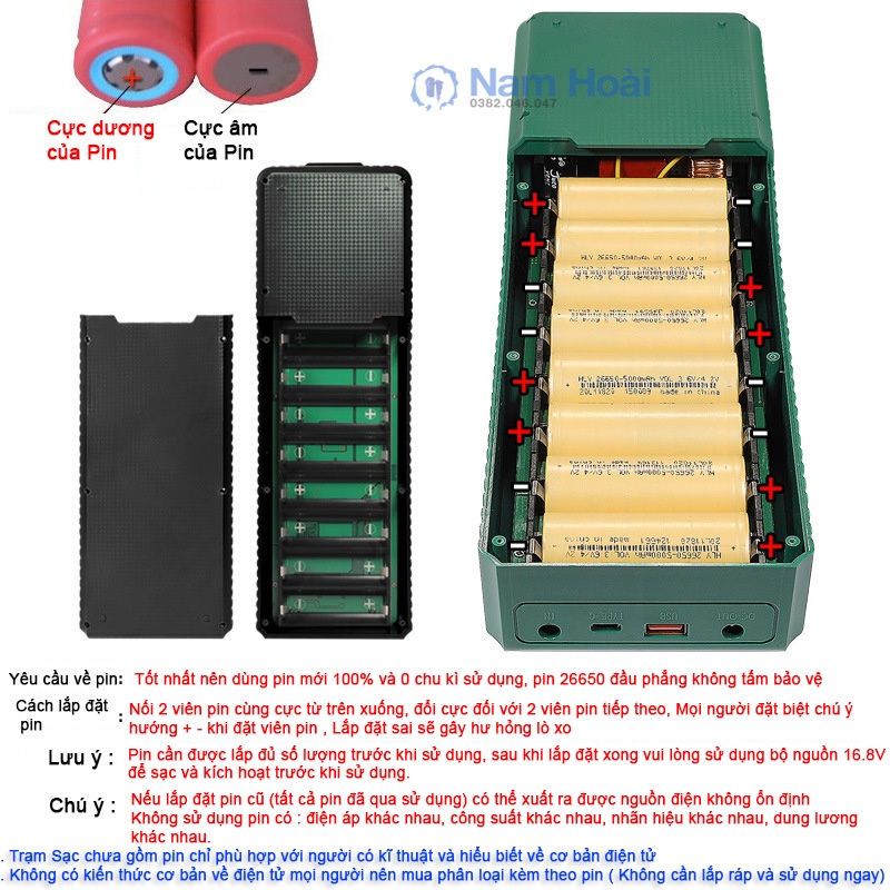 Trạm sạc dự phòng H8 220V 40.000mAh / Sạc nhanh QC,PD 3.0 cổng điện 220V/300W, 12V/10A tích hợp đèn pin siêu sáng