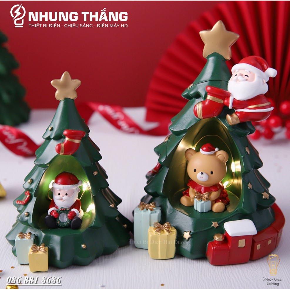 [ Quà Tặng Giáng Sinh ] Nhiều Mẫu Đèn Ngủ Ông Già Noel Và Người Tuyết Siêu Dễ Thương - Trang Trí Giáng Sinh - Dùng Pin