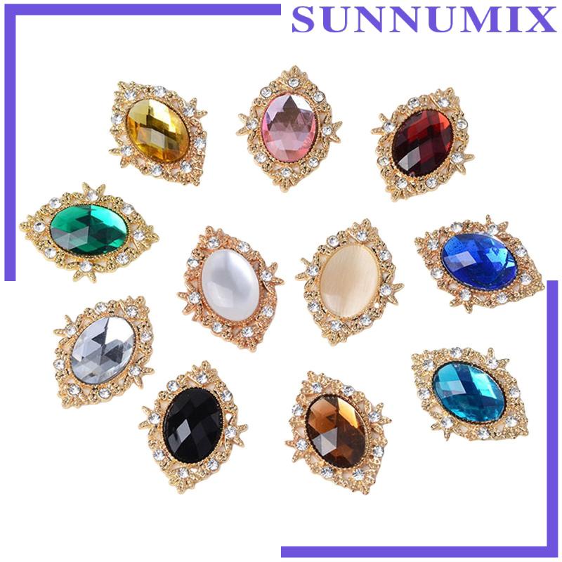 Bộ 11 Nút Trang Trí Lưng Quần Đính Ngọc Trai Cho Đám Cưới