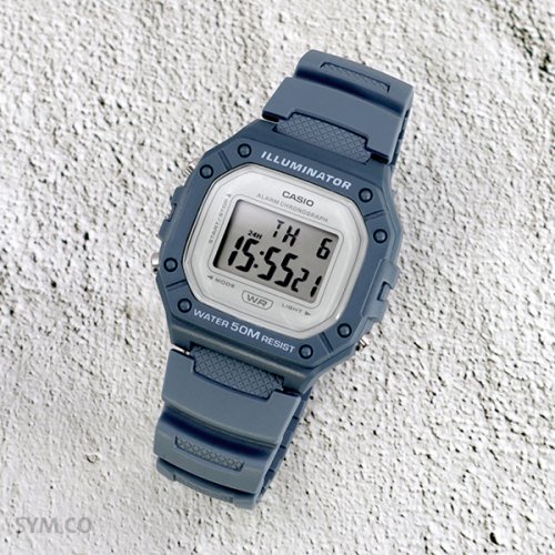 Đồng Hồ Unisex Dây Nhựa Casio Standard W-218HC-2A Chính Hãng W-218HC-2AVDF
