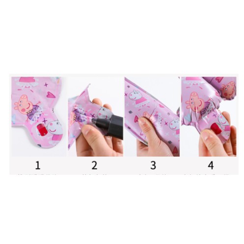 Set Bóng Bay Trang Trí Sinh Nhật Hình Thỏ Cony Gấu Brown Vịt Vàng Có Kèm Bơm Hơi - Dumi Shop