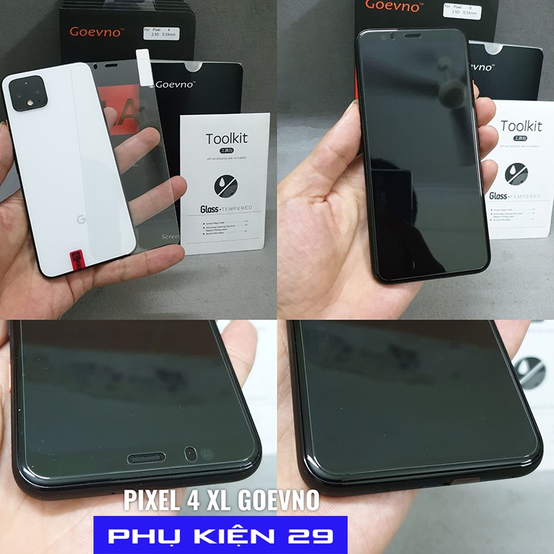 [Google Pixel 4/ 4 XL/ 4XL] Kính cường lực cao cấp chống bám vân tay GOEVNO