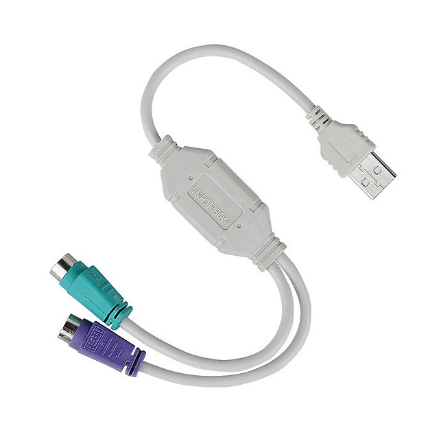 Cáp Chuyển Từ Cổng USB sang 2 Cổng PS2 Chuột Phím AZONE
