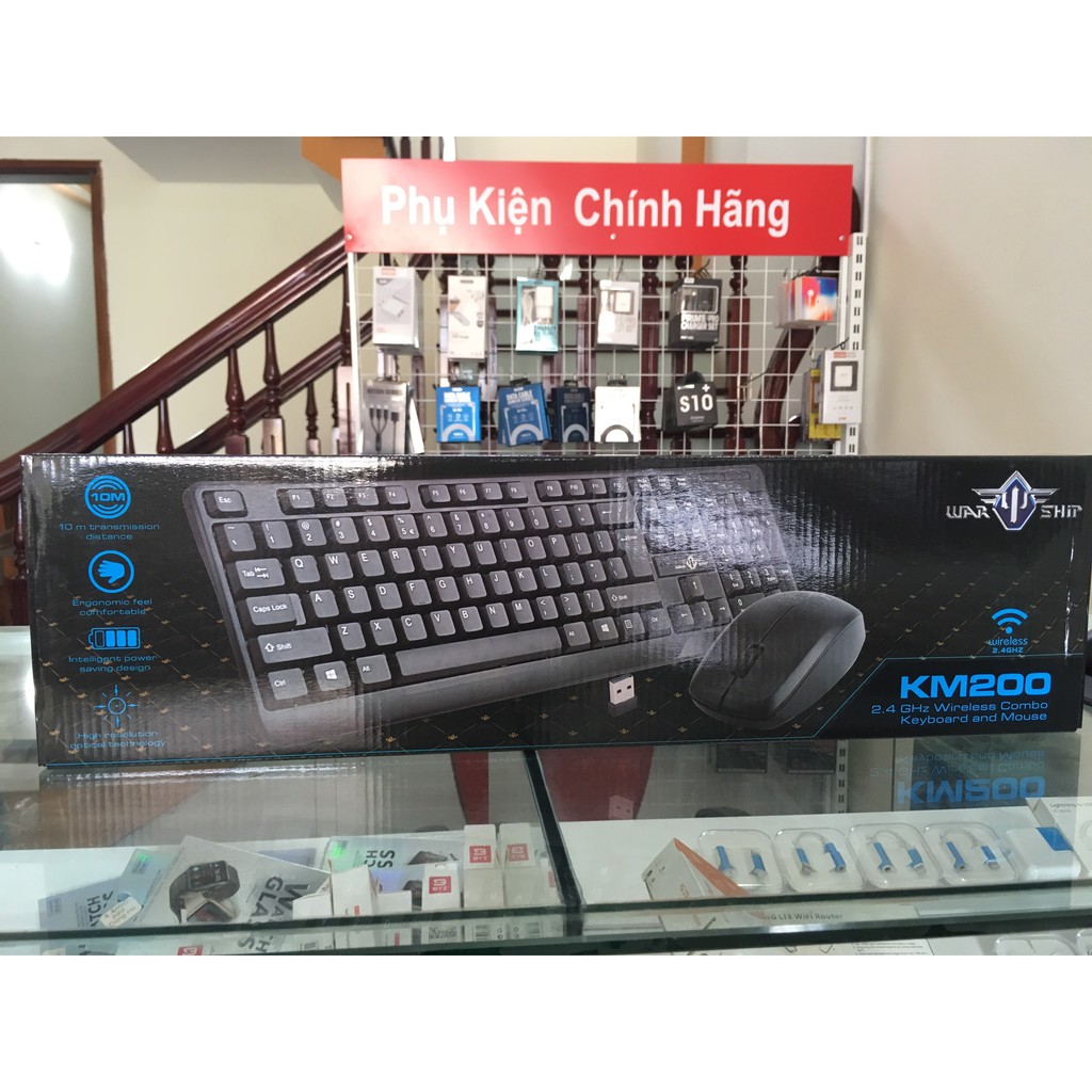 Bộ bàn phím chuột không dây Warship KM600 hàng cao cấp ( xả hàng )