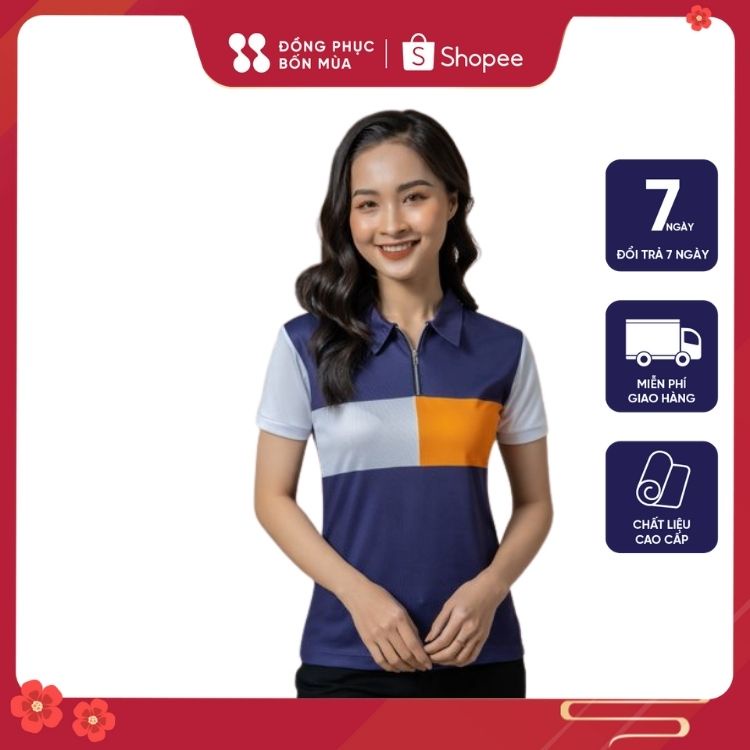 Áo Phông Nam / Nư Polo Tay Ngắn Phong Cách Thời Trang thiết kế chất liệu cao cấp sẵn hàng 100% ảnh thật của shop