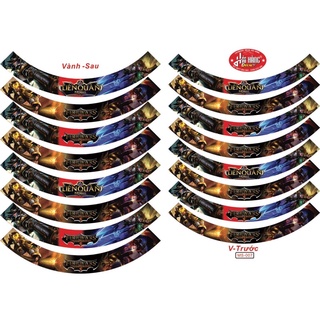 Tem Dán Vành bản to Liên Quân các màu hàng 3 lớp.