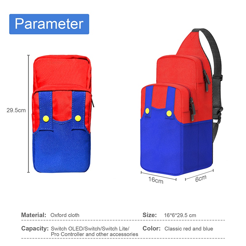 Túi Đeo Chéo Vai Đựng Máy Chơi Game Nintendo Switch / OLED / Lite