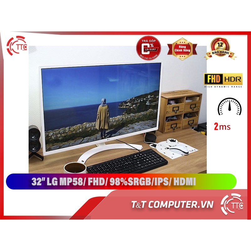 32" LG 32MP58HQ Like new IPS gaming LED IPS đa dụng