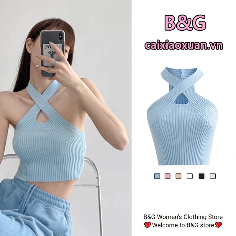 Áo Croptop Hai Dây Phong CáCh Âu Mỹ JL-MX-12