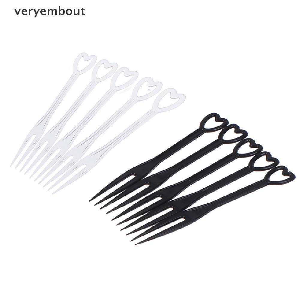 Set 100 nĩa ăn trái cây mini bằng nhựa trong suốt
