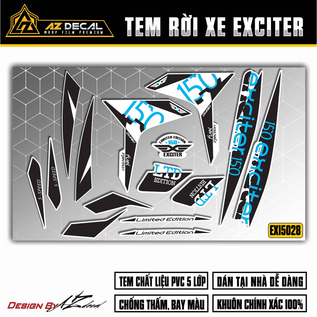 Tem Xe Exciter 150 Limited Edition| EX15028 | Tem Xe Yamaha Exciter Cao Cấp