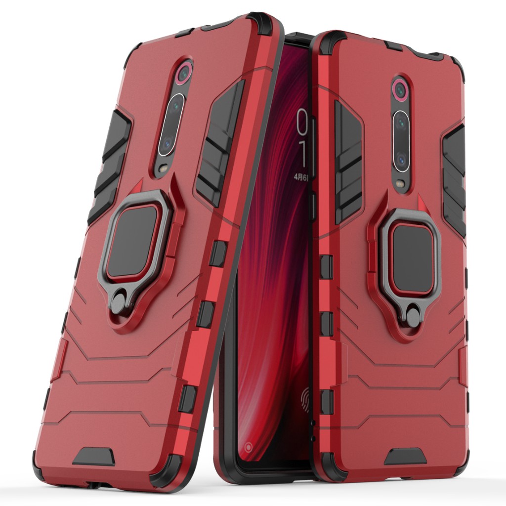 Ốp lưng cứng kèm giá nhẫn đỡ thời trang dành cho Xiaomi Redmi K20 K20 Pro