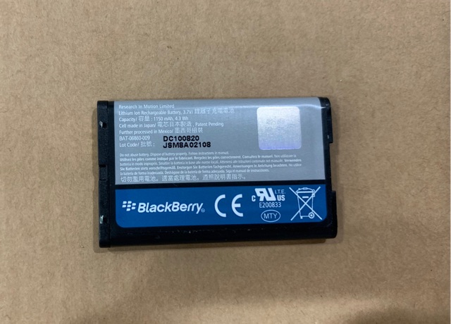 Pin điện thoại BlackBerry C-S2 thế hệ mới dùng cho 8700,83xx,8520,9300 pin zin còn tốt