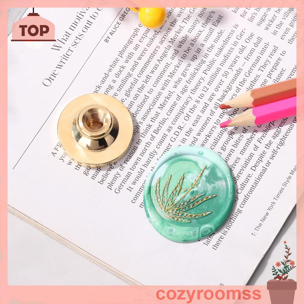 Con Dấu Sáp Bằng Đồng Hình Tròn Có Tay Cầm