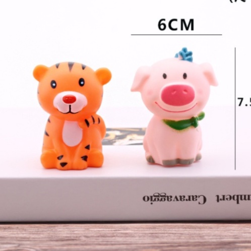 Bộ 12 con giáp nhựa trang trí bánh kem sinh nhật